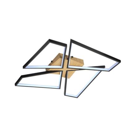 LED Dimbart takarmatur i tak 115W/230V 3000-6500K brun/svart + fjärrkontroll