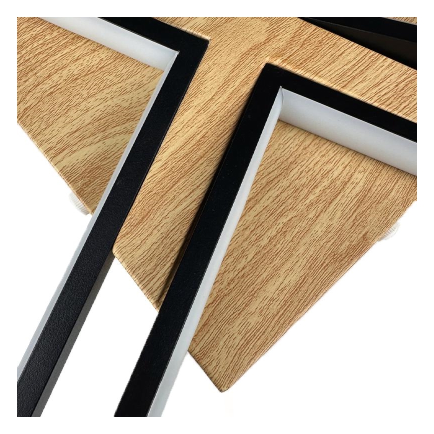 LED Dimbart takarmatur i tak 115W/230V 3000-6500K brun/svart + fjärrkontroll