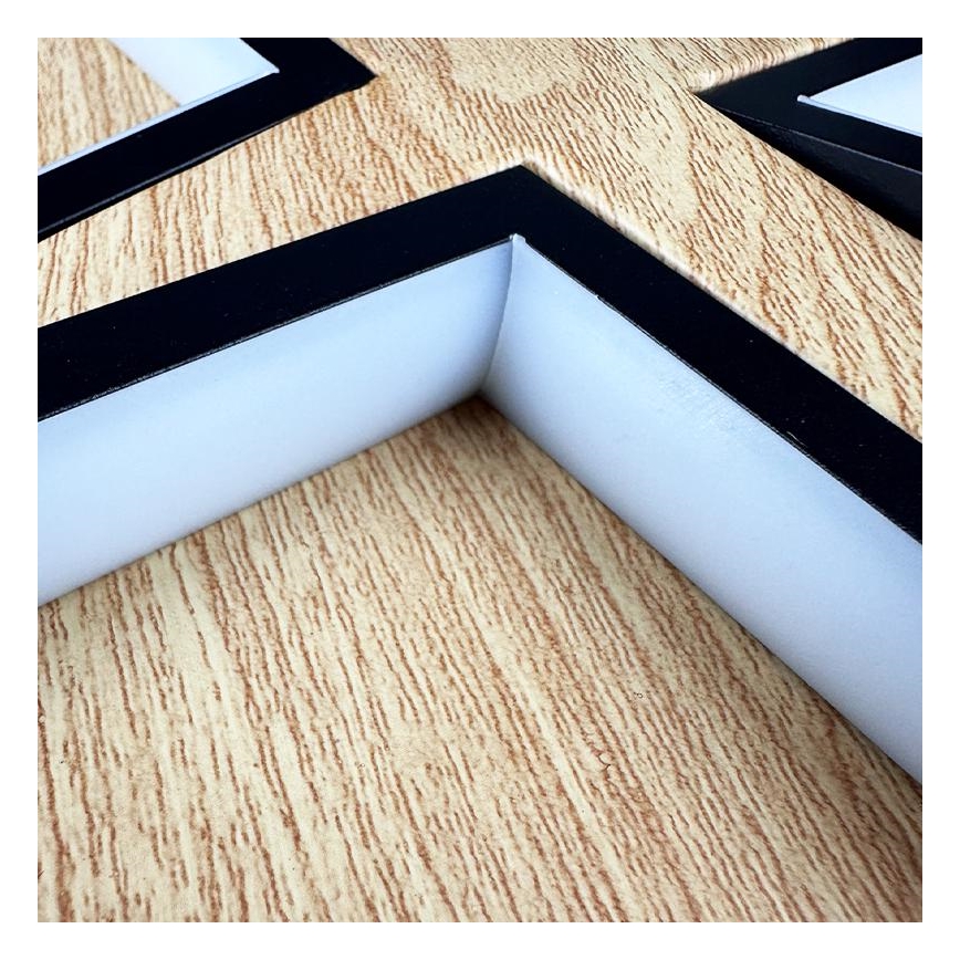 LED Dimbart takarmatur i tak 115W/230V 3000-6500K brun/svart + fjärrkontroll