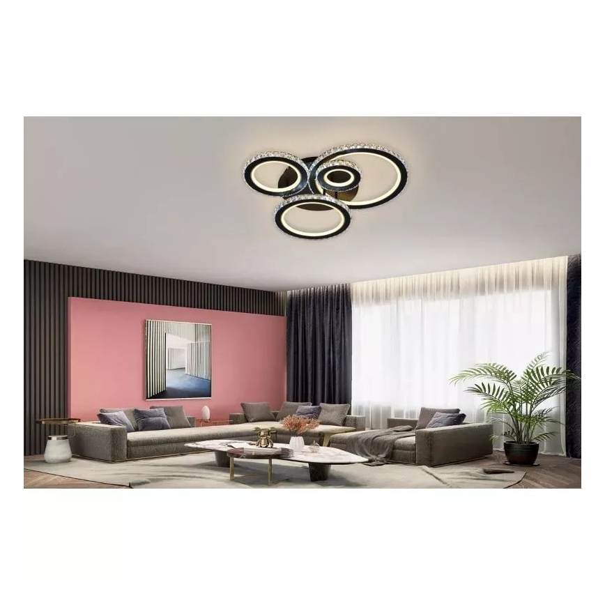 LED Dimbart takmonterat takarmatur LED/120W/230V 3000-6500K + fjärrkontroll