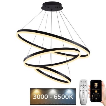 LED Dimbar taklampa LED/125W/230V 3000-6500K Ø 80 cm + fjärrkontroll