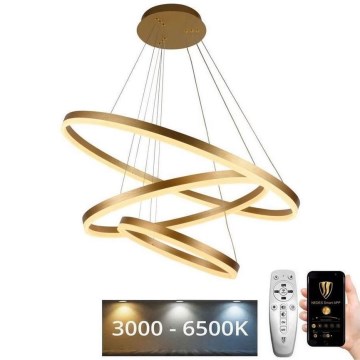 LED Dimbar taklampa LED/125W/230V 3000-6500K Ø 80 cm + fjärrkontroll