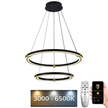 LED Dimbar taklampa LED/130W/230V 3000-6500K Ø 60 cm + fjärrkontroll