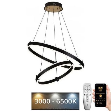 LED Dimbar taklampa LED/140W/230V 3000-6500K Ø 60 cm + fjärrkontroll