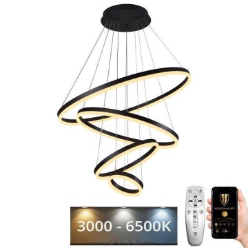 LED Dimbar taklampa LED/165W/230V 3000-6500K Ø 80 cm + fjärrkontroll