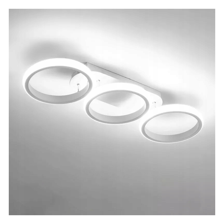Dimbart LED-takarmatur LED/30W/230V 3000-6500K vit Wi-Fi Tuya + fjärrkontroll