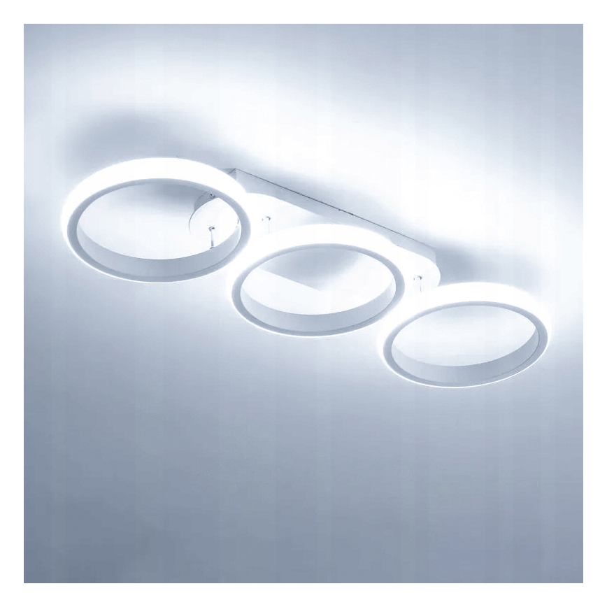 Dimbart LED-takarmatur LED/30W/230V 3000-6500K vit Wi-Fi Tuya + fjärrkontroll