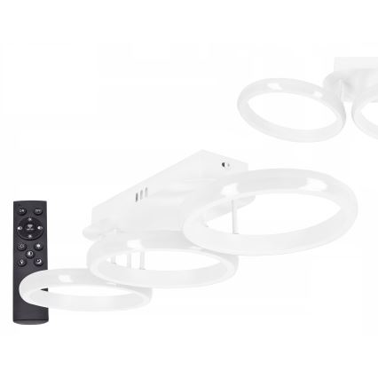 Dimbart LED-takarmatur LED/30W/230V 3000-6500K vit Wi-Fi Tuya + fjärrkontroll