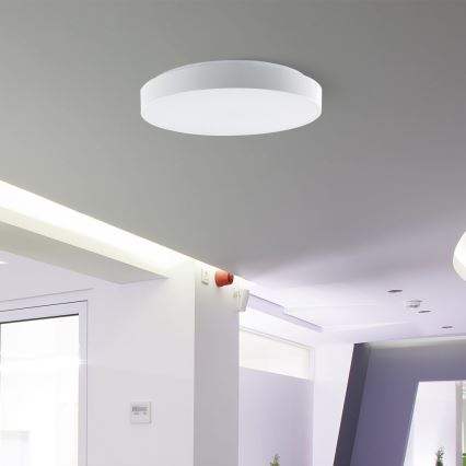 LED Dimbar taklampa LED/40W/230V 3000-6500K 39,5 cm vit + fjärrkontroll