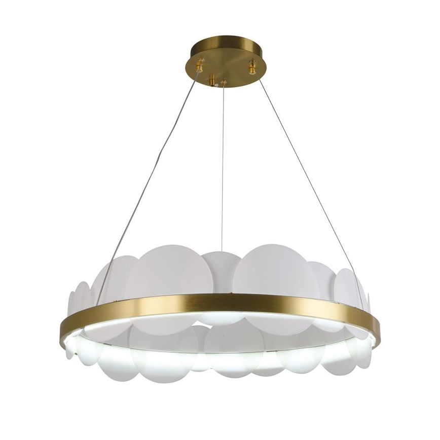 LED Dimbar taklampa LED/40W/230V 3000-6500K guld + fjärrkontroll