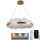LED Dimbar taklampa LED/40W/230V 3000-6500K guld + fjärrkontroll