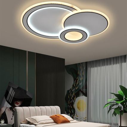 LED Dimbart takarmatur i tak 40W 230V 3000-6500K + fjärrkontroll