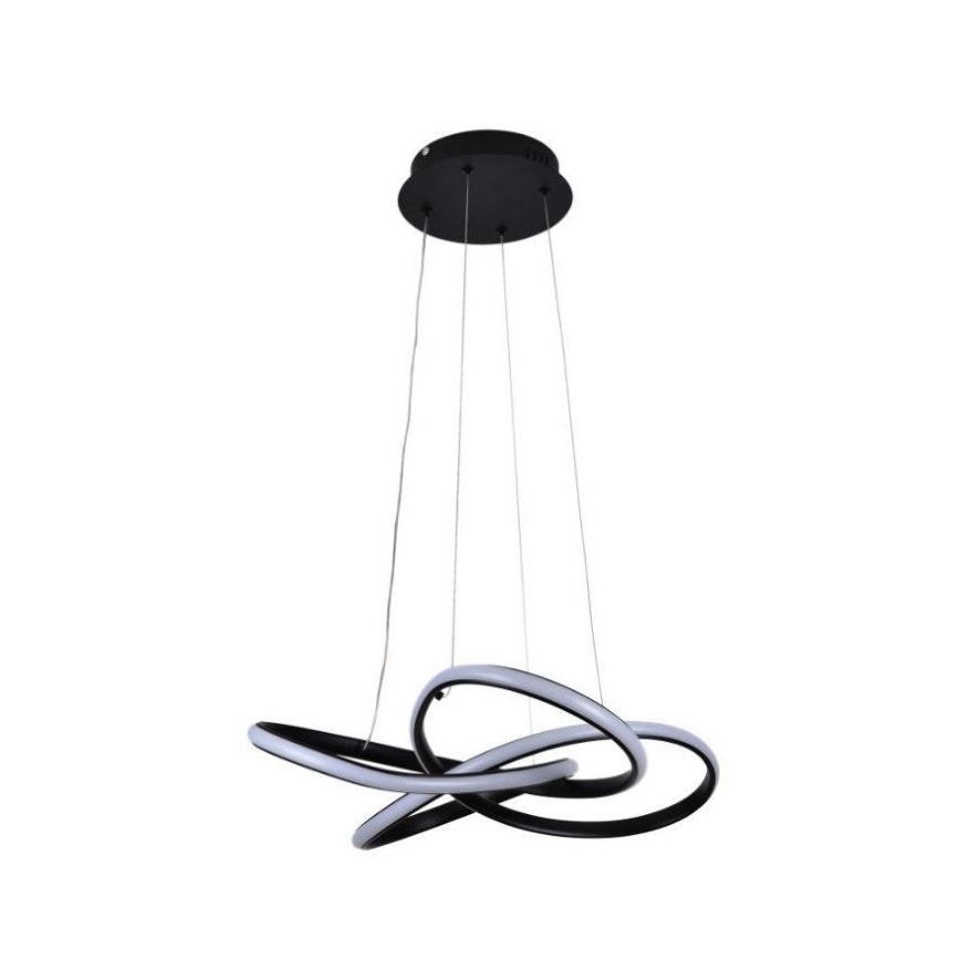 LED Dimbar taklampa LED/40W/230V 3000-6500K Ø 48 cm svart + fjärrkontroll