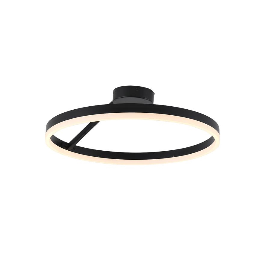 LED Dimbart Takmonterat Taklampa LED/40W/230V 3000-6500K svart + fjärrkontroll