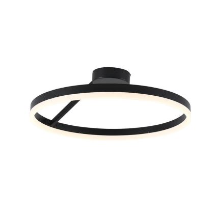 LED Dimbart Takmonterat Taklampa LED/40W/230V 3000-6500K svart + fjärrkontroll