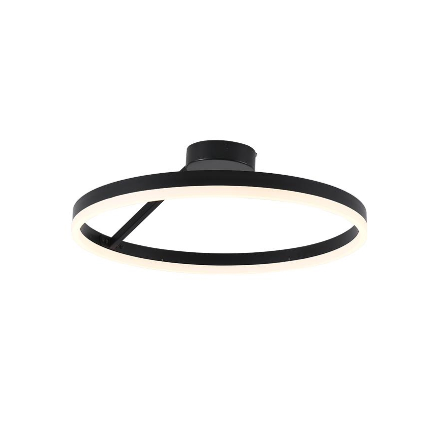 LED Dimbart Takmonterat Taklampa LED/40W/230V 3000-6500K svart + fjärrkontroll