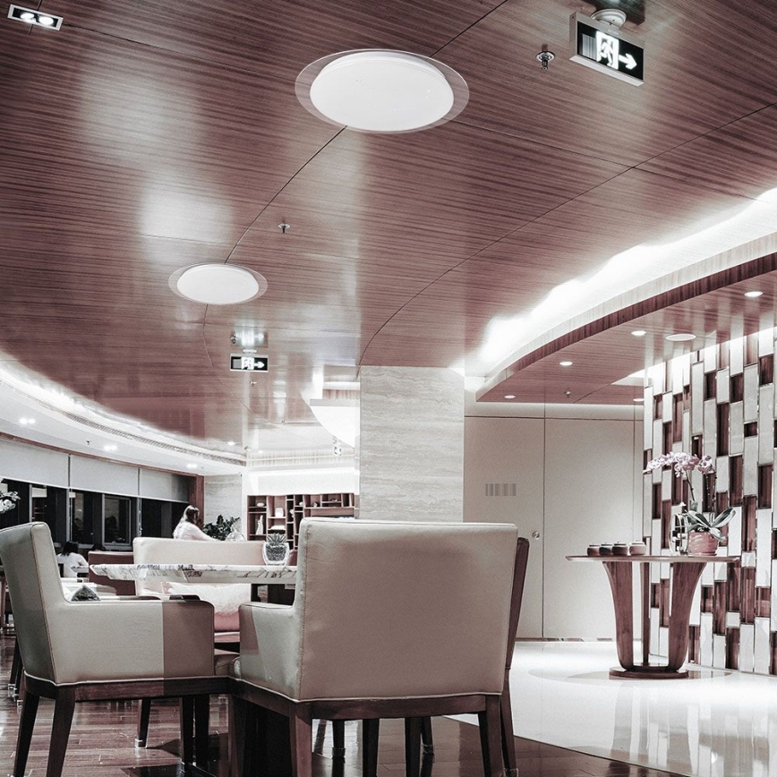 LED Dimbart takarmatur LED/40W/230V 3000K/4000K/6500K Ø 46,5 cm + fjärrkontroll