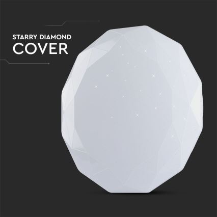 LED Dimbart takarmatur LED/40W/230V 3000K/4000K/6500K Ø 38,8 cm + fjärrkontroll