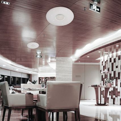 LED Dimbart taklampa LED/40W/230V 3000K/4000K/6500K Ø 49 cm + fjärrkontroll