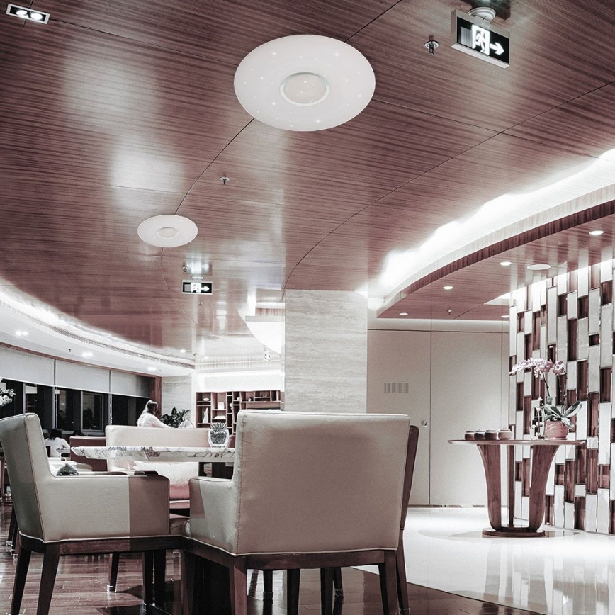 LED Dimbart taklampa LED/40W/230V 3000K/4000K/6500K Ø 49 cm + fjärrkontroll