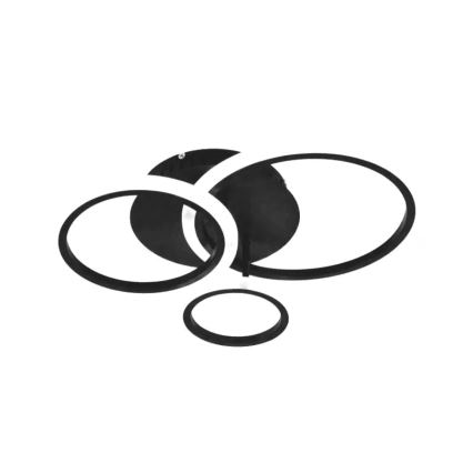 LED Dimbart Takmonterat Taklampa LED/40W/230V 3000-6500K svart + fjärrkontroll