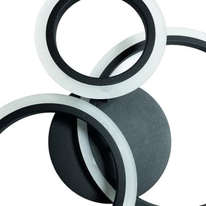 LED Dimbart Takmonterat Taklampa LED/40W/230V 3000-6500K svart + fjärrkontroll