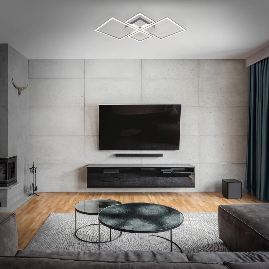 LED dimbar taklampa LED/42W/230V 3000K matt krom