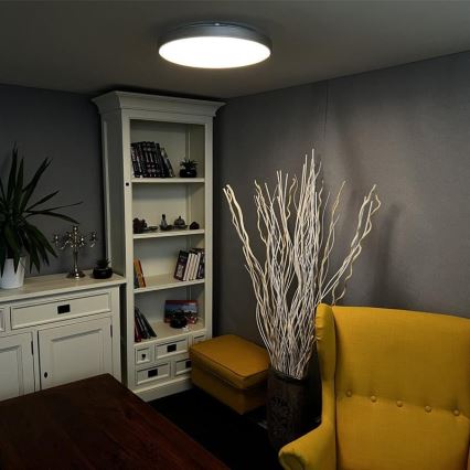 LED Dimbar taklampa LED/48W/230V 2700-6500K Wi-Fi Tuya + fjärrkontroll