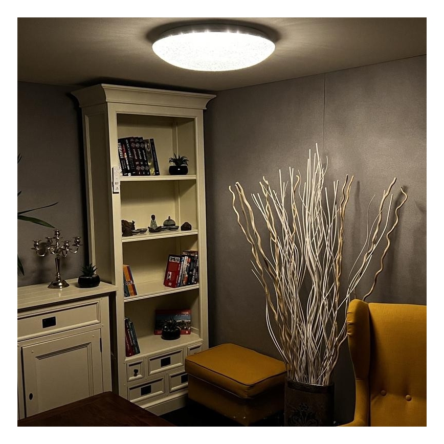 LED Dimbar taklampa LED/48W/230V 2700-6500K Wi-Fi Tuya + fjärrkontroll