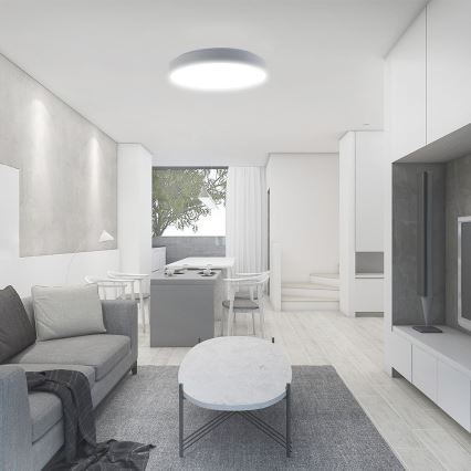 LED Dimbar taklampa LED/60W/230V 3000-6500K 49,5 cm vit + fjärrkontroll