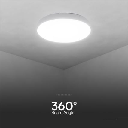 LED Dimbar taklampa LED/60W/230V 3000-6500K 49,5 cm vit + fjärrkontroll