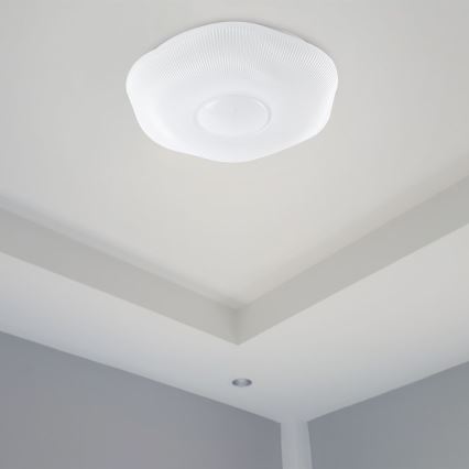 LED Dimbar taklampa LED/60W/230V 3000-6500K 50 cm vit + fjärrkontroll