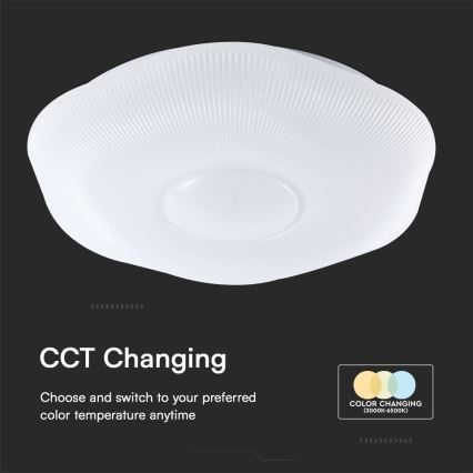 LED Dimbar taklampa LED/60W/230V 3000-6500K 50 cm vit + fjärrkontroll