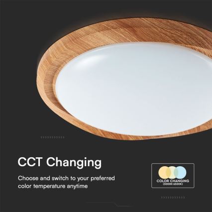 LED Dimbar taklampa LED/60W/230V 3000-6500K diameter 49 cm + fjärrkontroll