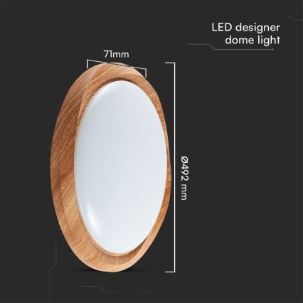 LED Dimbar taklampa LED/60W/230V 3000-6500K diameter 49 cm + fjärrkontroll