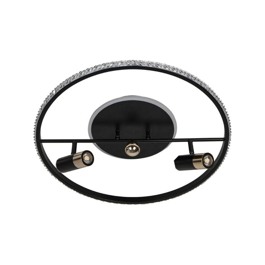 LED Dimbar taklampa LED/60W/230V 3000-6500K svart + fjärrkontroll