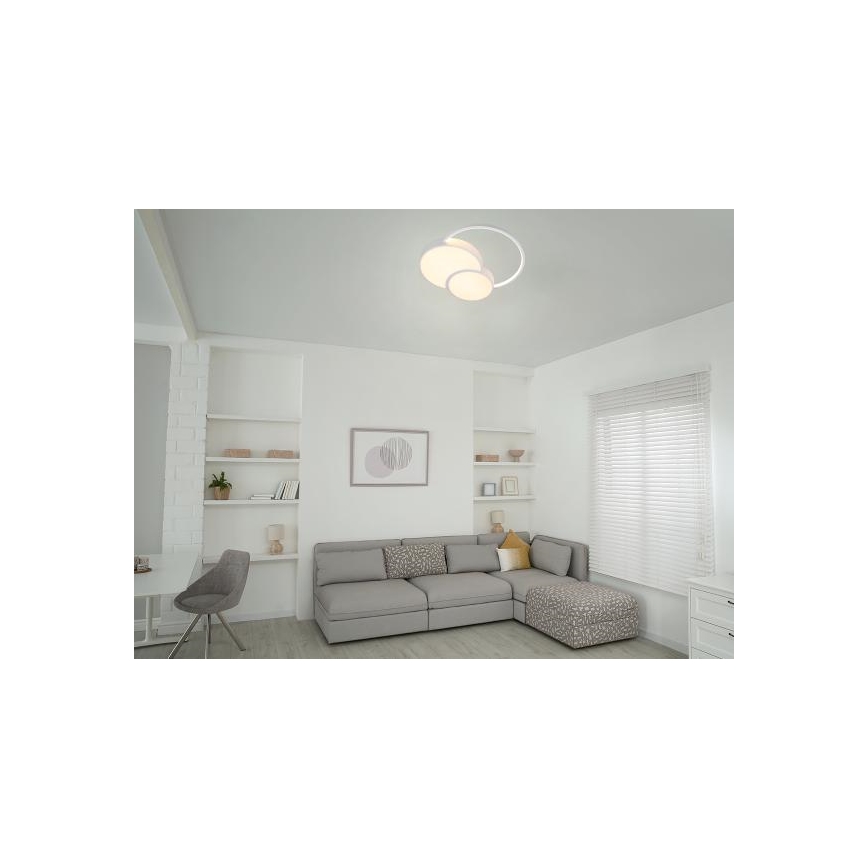 LED Dimbar taklampa LED/60W/230V 3000-6500K vit + fjärrkontroll