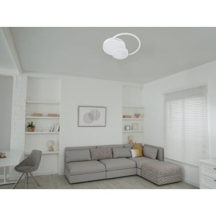 LED Dimbar taklampa LED/60W/230V 3000-6500K vit + fjärrkontroll