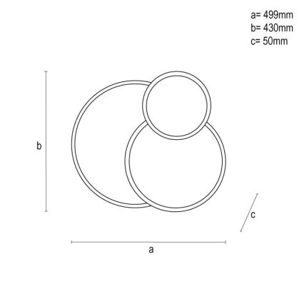 LED Dimbar taklampa LED/60W/230V 3000-6500K vit + fjärrkontroll