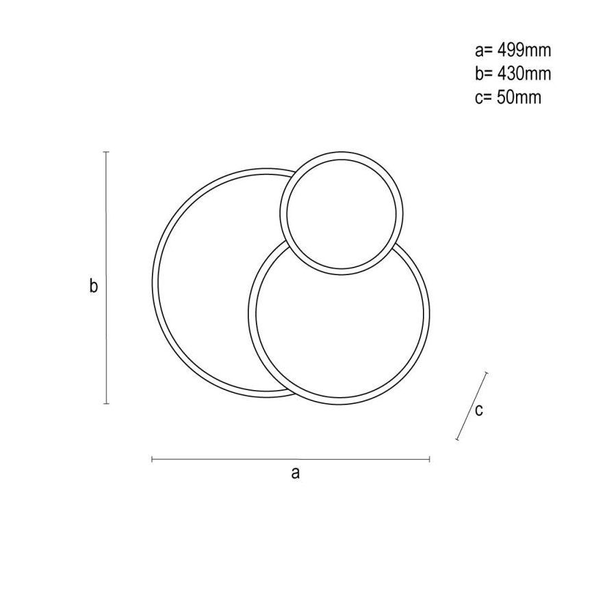 LED Dimbar taklampa LED/60W/230V 3000-6500K vit + fjärrkontroll