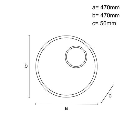 LED Dimbart takarmatur i tak 65W/230V 3000-6500K brun + fjärrkontroll