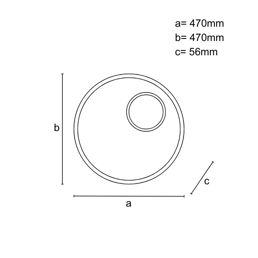 LED Dimbart takarmatur i tak 65W/230V 3000-6500K brun + fjärrkontroll