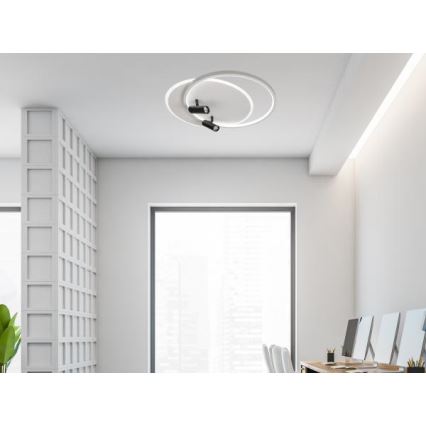 LED Dimbart takarmatur i tak 65W 230V 3000-6500K vit + fjärrkontroll