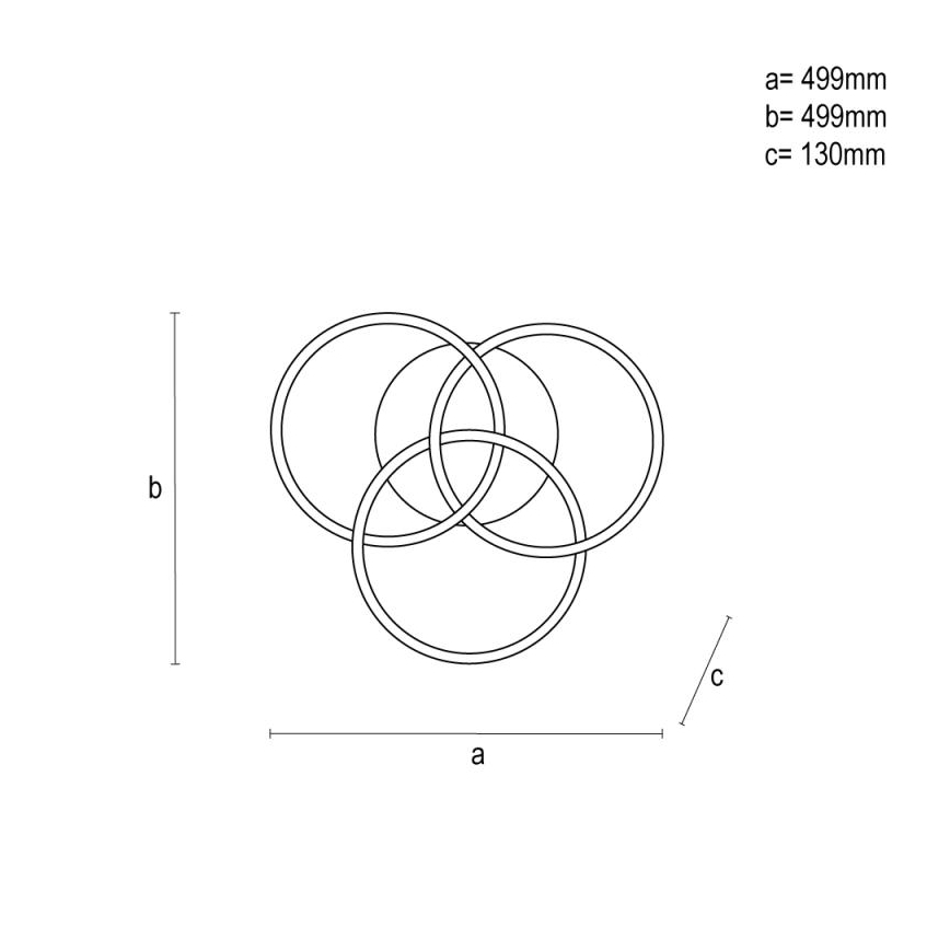 LED Dimbar taklampa LED/70W/230V 3000-6500K svart + fjärrkontroll