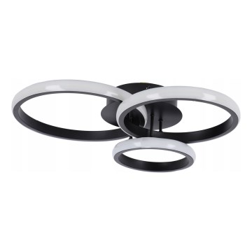 LED-dimbar taklampa LED/70W/230V 3000–6500K svart + fjärrkontroll