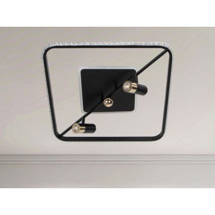 LED Dimbar taklampa LED/70W/230V 3000-6500K svart + fjärrkontroll