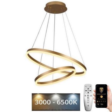 LED dimbar taklampa LED/70W/230V 3000-6500K Ø 60 cm + fjärrkontroll