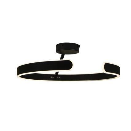 LED Dimbart takmonterat taklampa LED/72W/230V 3000-6500K svart + fjärrkontroll