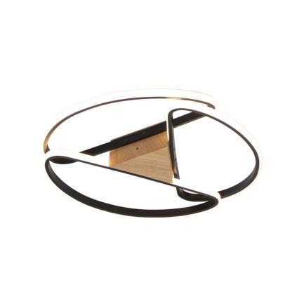 LED Dimbart takarmatur i tak 75W/230V 3000-6500K brun/svart + fjärrkontroll