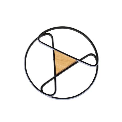 LED Dimbart takarmatur i tak 75W/230V 3000-6500K brun/svart + fjärrkontroll